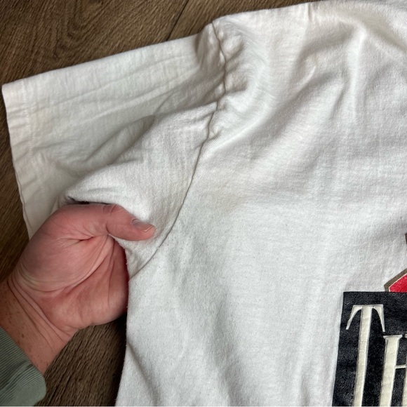 Vintage Chicago Bulls 1993 Three Peat XL tee shirt men white - Picture 4 of 9